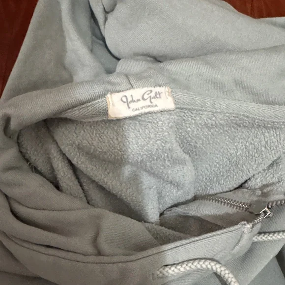 Brandy Melville Green Zip-Up Hoodie. *Bleach stains* - Picture 5 of 10